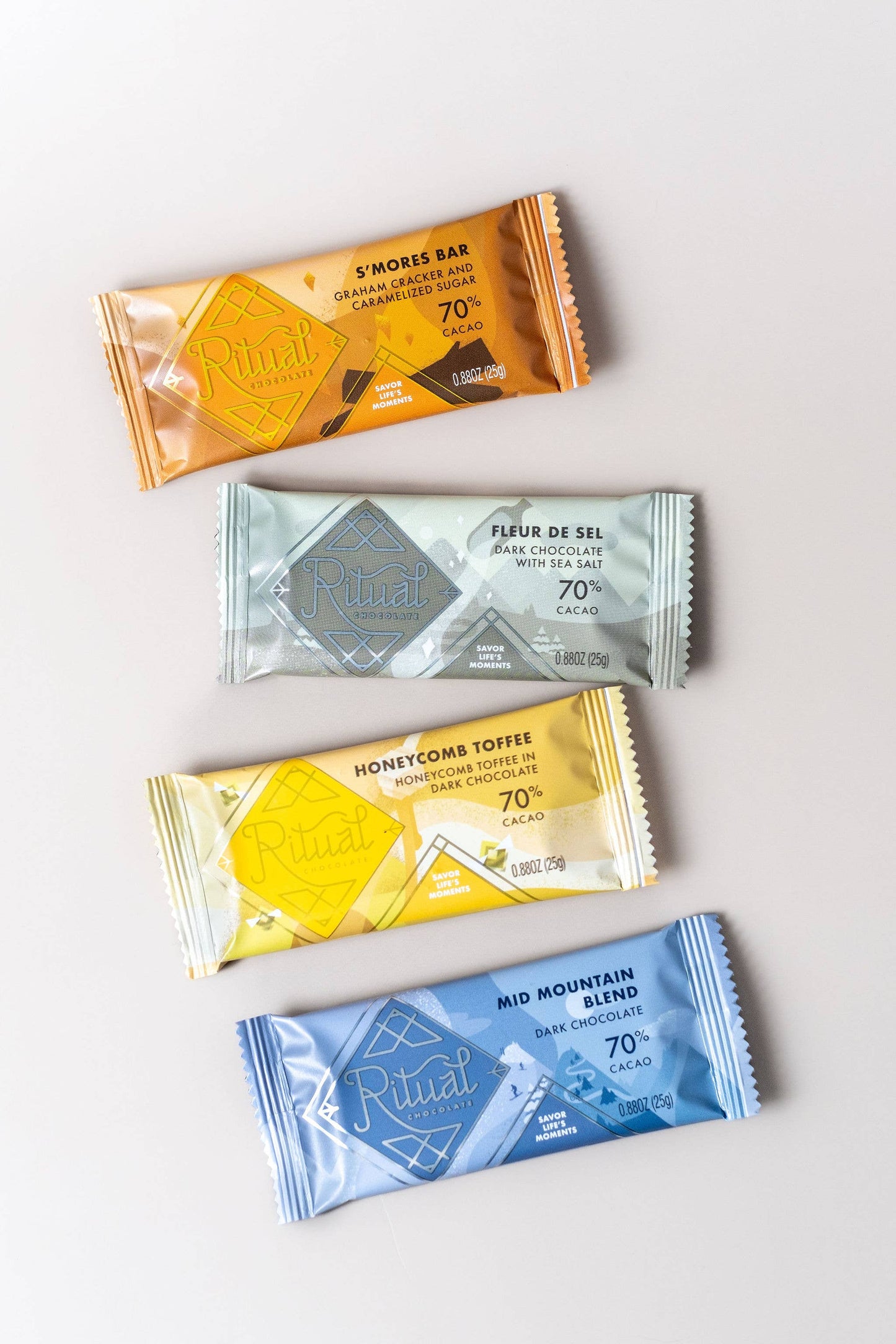 S’mores Mini Bar 25g, Dark Chocolate 70%