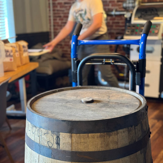 Bourbon Barrel Aged Coffee Beans